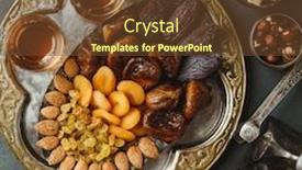  Presentation with dry fruits - Colorful theme enhanced with traditional-arabic-tea-and-dry backdrop and a tawny brown colored foreground