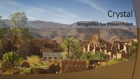  Presentation with morocco patterns traditional - Cool new slide set with traditional architecture of morocco africa backdrop and a  colored foreground