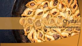  Presentation with man on top of mountain - Colorful PPT layouts enhanced with traditional armenian manti oven backed backdrop and a yellow colored foreground