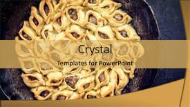  Presentation with traditional - Presentation consisting of traditional armenian manti oven backed background and a yellow colored foreground