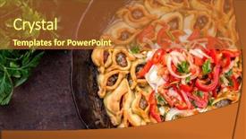  Presentation with traditional - Cool new presentation design with traditional armenian manti with mincemeat backdrop and a red colored foreground