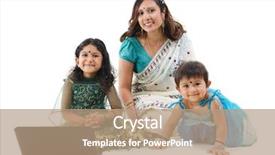  Presentation with indian traditional - Colorful PPT layouts enhanced with traditional asian indian family using backdrop and a coral colored foreground