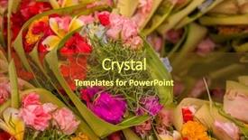  Presentation with god - Colorful theme enhanced with traditional balinese offerings to gods backdrop and a  colored foreground