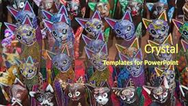  Presentation with bali - Amazing presentation having traditional balinese street market backdrop and a tawny brown colored foreground