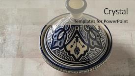  Presentation with morocco patterns traditional - Amazing PPT layouts having traditional blue decorated moroccan tagine backdrop and a  colored foreground