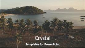  Presentation with vessels - Cool new slides with traditional-boat-at-green-grass backdrop and a dark gray colored foreground