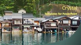  Presentation with kyoto - Cool new theme with traditional buildings in ine kyoto backdrop and a tawny brown colored foreground