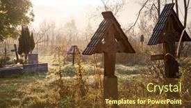  Presentation with maramures - Beautiful slide deck featuring traditional-cemetery-in-maramures-romania backdrop and a tawny brown colored foreground
