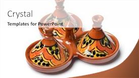  Presentation with cumin - Theme with traditional-ceramic-moroccan-pepper-salt background and a  colored foreground