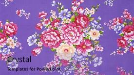  Presentation with chinese traditional - Amazing slides having old style beautiful floral design - traditional chinese fabric sample backdrop and a light blue colored foreground