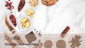  Presentation with traditional chinese medicine - Amazing slide set having traditional-chinese-herbal-medicine backdrop and a coral colored foreground