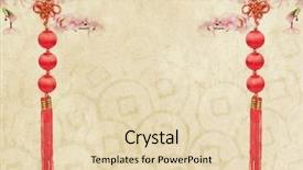  Presentation with mean - PPT theme having traditional chinese knot mean good background and a lemonade colored foreground