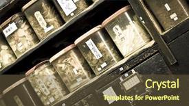  Presentation with traditional chinese medicine - Beautiful slides featuring traditional chinese medicine backdrop and a tawny brown colored foreground