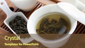  Presentation with chinese traditional - PPT theme consisting of traditional chinese tea ceremony oolong background and a tawny brown colored foreground