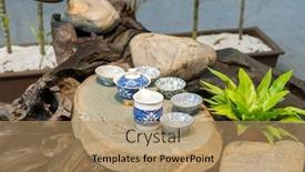  Presentation with chinese traditional - Cool new slide deck with traditional chinese teapot used in tea ceremony backdrop and a coral colored foreground