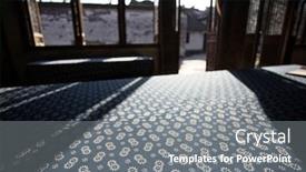  Presentation with chinese traditional - Audience pleasing theme consisting of traditional chinese way dyed batik backdrop and a gray colored foreground