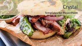  Presentation with traditional - Presentation theme consisting of cons - traditional columbian arepa con carne background and a lemonade colored foreground