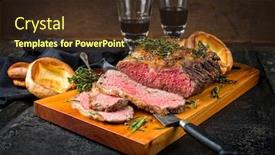  Presentation with resurrection sunday - Slides consisting of traditional-commonwealth-sunday-roast background and a tawny brown colored foreground