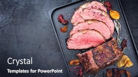  Presentation with roast beef - Beautiful presentation featuring traditional-commonwealth-sunday-roast backdrop and a tawny brown colored foreground