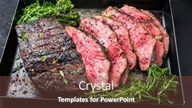  Presentation with roast-beef - Amazing theme having traditional-commonwealth-sunday-roast backdrop and a tawny brown colored foreground