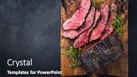  Presentation with roast-beef - PPT layouts featuring traditional-commonwealth-sunday-roast background and a wine colored foreground