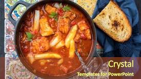  Presentation with cajun - PPT layouts having traditional creole cajun court bouillon background and a tawny brown colored foreground