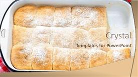  Presentation with baking - Slide set having traditional-czech-stuffed-buns background and a  colored foreground