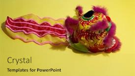  Presentation with traditional dancing - Slide deck featuring traditional-dancing-lion-chinese-new background and a yellow colored foreground