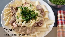  Presentation with asia traditional - Amazing slides having kesir - traditional dish of turkic people backdrop and a coral colored foreground