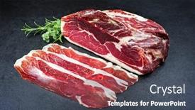  Presentation with dry - Amazing slides having traditional-dry-cured-and-smoked backdrop and a ocean colored foreground