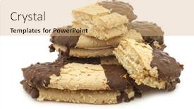  Presentation with dutch - PPT theme with traditional-dutch-cookies-called-bokkepootjes background and a coral colored foreground