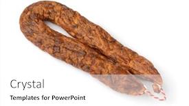  Presentation with dutch - Theme enhanced with traditional-dutch-dried-mature-sausage background and a white colored foreground