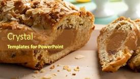  Presentation with dutch - PPT theme featuring traditional-dutch-homemade-easter-bread background and a tawny brown colored foreground