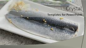  Presentation with mustard seed - Cool new theme with traditional-dutch-pickled-herring backdrop and a light gray colored foreground