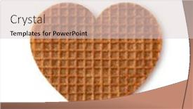  Presentation with kue waffle - Audience pleasing PPT layouts consisting of traditional-dutch-syrup-waffle backdrop and a lemonade colored foreground