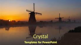  Presentation with windmills - Slide deck featuring traditional-dutch-windmills background and a tawny brown colored foreground