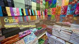  Presentation with malaysia culture - Beautiful slide set featuring traditional east market in malaysia backdrop and a tawny brown colored foreground