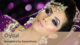  Presentation with indian traditional - Colorful PPT layouts enhanced with traditional ethnic indian asian bridal backdrop and a  colored foreground