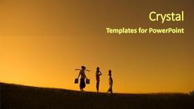  Presentation with myanmar bagan - Cool new theme with traditional farmers carrying clay pot backdrop and a tawny brown colored foreground