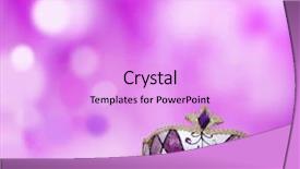  Presentation with venetian mask mardi gras - Audience pleasing slide set consisting of traditional female carnival venetian mask backdrop and a lilac colored foreground