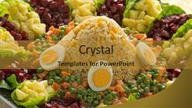  Presentation with moroccan - Beautiful slide deck featuring traditional festive healthy moroccan backdrop and a gold colored foreground