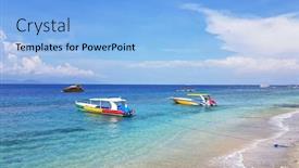  Presentation with fisher - Slides enhanced with traditional-fisher-boats-at-thomas background and a light blue colored foreground