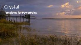  Presentation with hut - Presentation consisting of traditional-fishing-hut-on-river background and a gray colored foreground