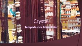  Presentation with fishing nets - Presentation design consisting of traditional-fishing-village-fishing-nets background and a tawny brown colored foreground