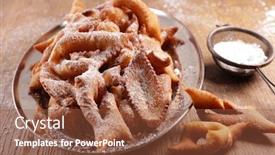  Presentation with biscuit - Amazing slides having traditional-french-biscuit-for-carnival backdrop and a tawny brown colored foreground