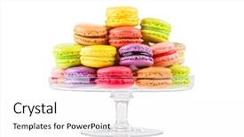  Presentation with traditional - Beautiful slides featuring a glass cake stand backdrop and a white colored foreground