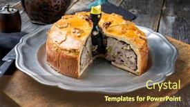  Presentation with free traditional - Amazing presentation design having traditional-french-pate-en-croute backdrop and a tawny brown colored foreground