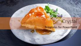  Presentation with traditional - Slide deck enhanced with traditional-french-tarte-tatin background and a gold colored foreground