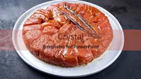  Presentation with vanilla - PPT layouts consisting of traditional-french-tarte-tatin background and a red colored foreground