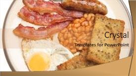  Presentation with english - Cool new presentation with traditional full english fried breakfast backdrop and a yellow colored foreground